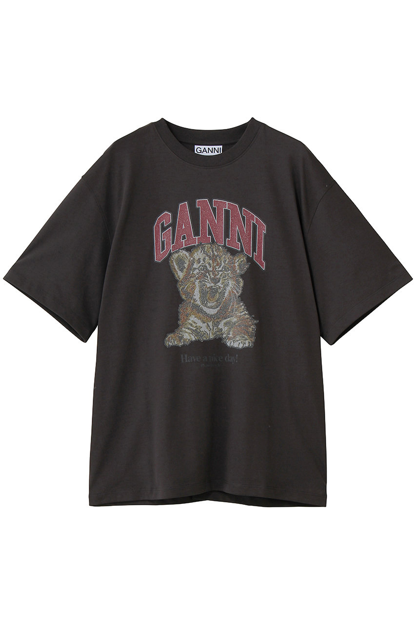ガニー/GANNIのHeavy Cotton Jersey tiger caviar(ファントム/A1050248)