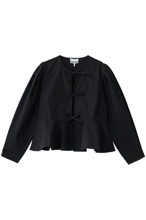 ガニー/GANNIのCompact Poplin  ロングスリーブ ペプラムブラウス(110400/110403)