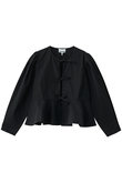 Compact Poplin  ロングスリーブ ペプラムブラウス