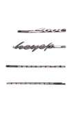 heyep(ヘイップ)｜Logo＆Rhinestone ヘアピン 4Pセット/シルバー
