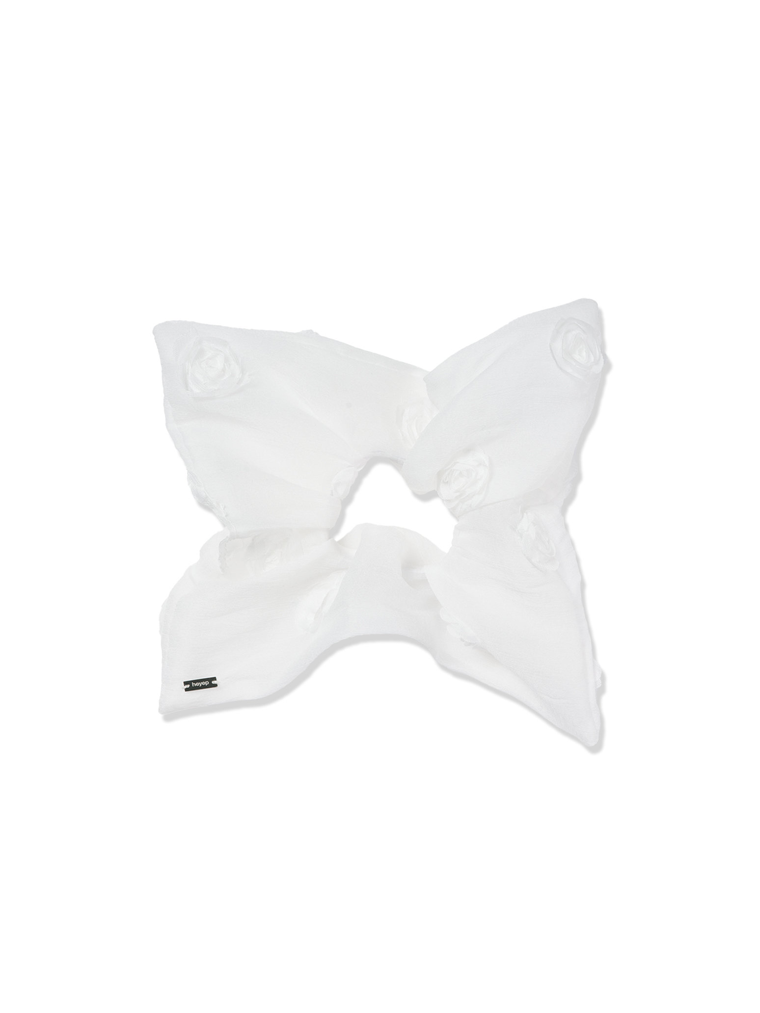 heyep Bloom Scrunchie(Medium) (ホワイト, F) ヘイップ ELLE SHOP heyep Bloom Scrunchie(Medium) (ホワイト, F) ヘイップ ELLE SHOP