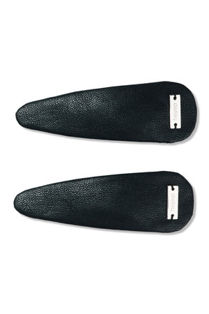 Faux Leather Hair Clips(2P Set)