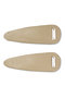 Faux Leather Hair Clips(2P Set) ヘイップ/heyep ベージュ