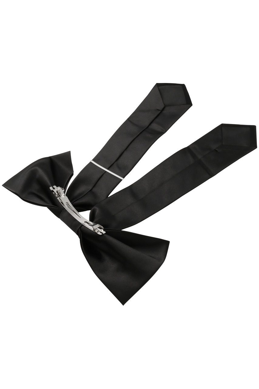 heyep ネクタイリボンバレッタ heyep(ヘイップ)｜Necktie Ribbon Barrette/ブラック の通販｜ELLESHOP