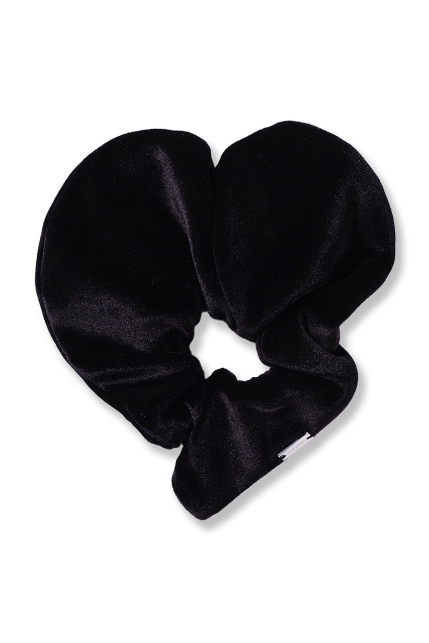 ヘイップ/heyepのVelour Heart Scrunchie-Medium(ブラック/hp11125)