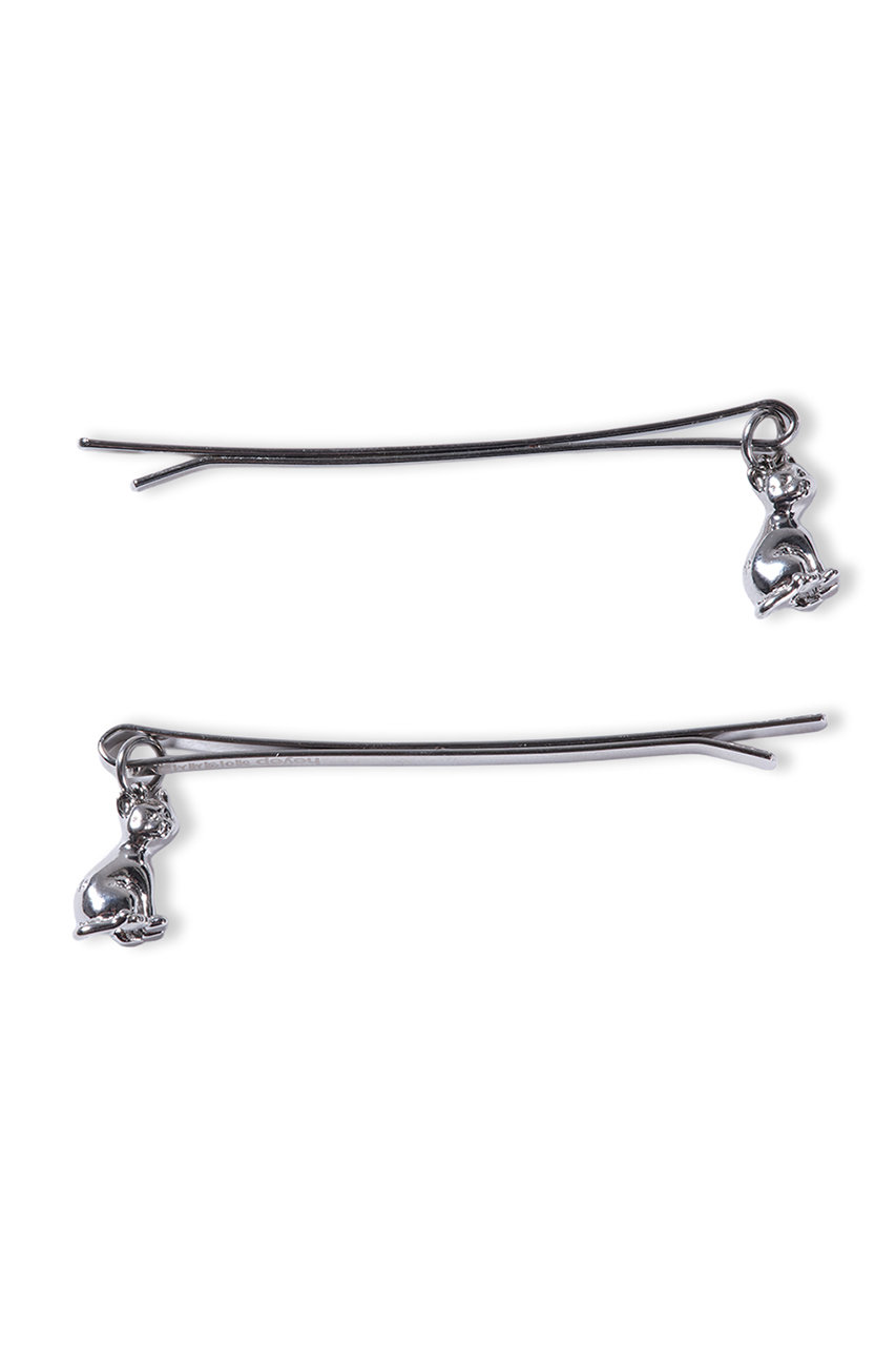 ヘイップ/heyepのCat Charm Hair Pins(2P Set)(シルバー/hp10525)