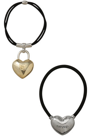 ヘイップ/heyepのHeart Charm Hair Ties(2P Set)