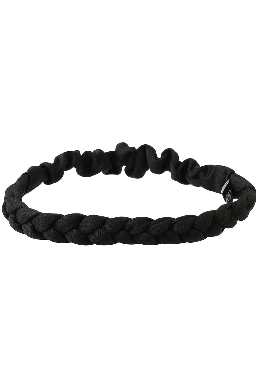 ヘイップ/heyepのSilk Knit Braided Headband(ブラック/hp01126)