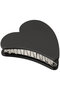 Matte Large Heart Clip ヘイップ/heyep ブラック
