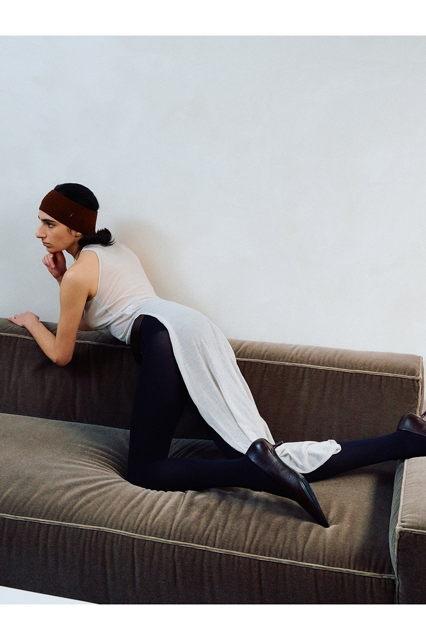 heyep silkBeanie/lBall silk/巾着/ヘアゴム heyep(ヘイップ)｜Silk Hair Band/ブラウン の通販｜ELLESHOP・(エル