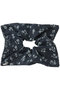 Floral Denim Square Scrunchie ヘイップ/heyep ブルー