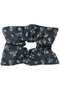 Floral Denim Square Scrunchie ヘイップ/heyep