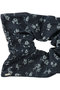 Floral Denim Square Scrunchie ヘイップ/heyep