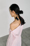 Faux Leather Flower Hair Tie ヘイップ/heyep