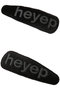 Puffy Logo Hair Clips（2P Set） ヘイップ/heyep ブラック