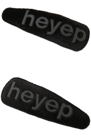 ヘイップ/heyepのPuffy Logo Hair Clips（2P Set）(140300/140303)