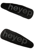 Puffy Logo Hair Clips（2P Set）