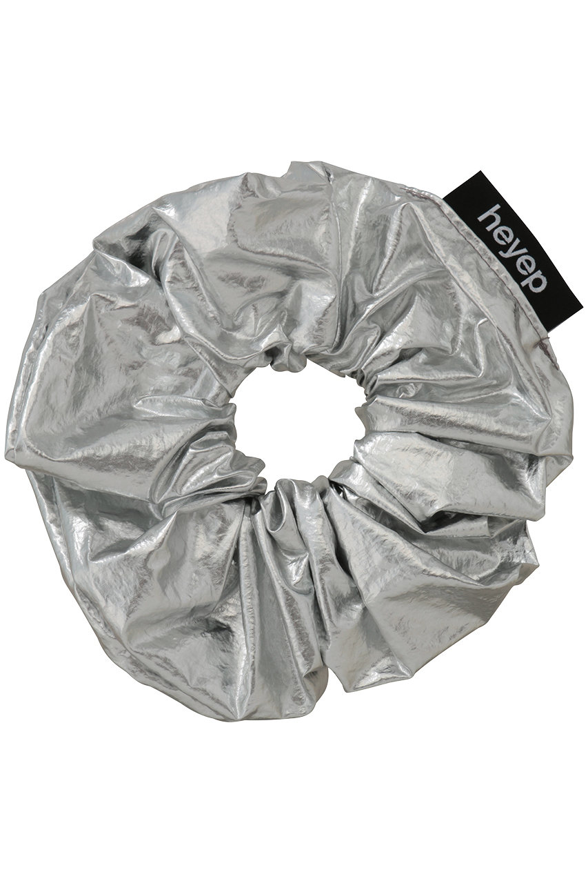 heyep Gloss Scrunchie (シルバー, F) ヘイップ ELLE SHOP