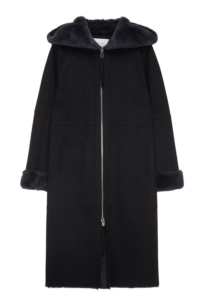 レモンプレット/LemonpletのFAUX FUR LOMPER HOODED COAT(BLACK&RABBIT/LCT010KRFKF)