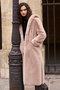 FAUX FUR LAON HOODED MAXI COAT レモンプレット/Lemonplet