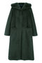 FAUX FUR LAON HOODED MAXI COAT レモンプレット/Lemonplet GREEN