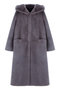 FAUX FUR LAON HOODED MAXI COAT レモンプレット/Lemonplet SHADOW