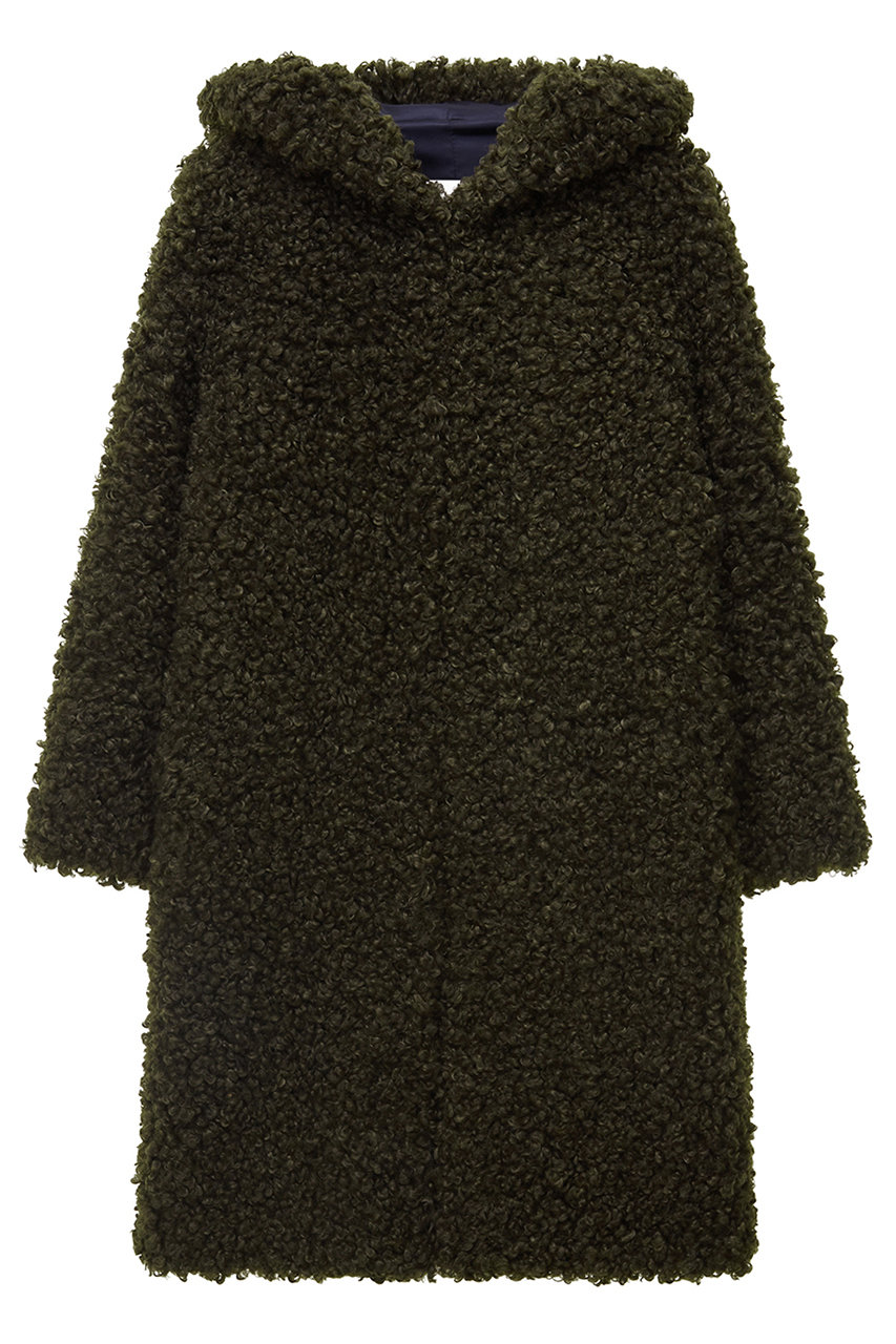 レモンプレット/LemonpletのFAUX FUR EVER LONG HOODED COAT(KHAKI/LCT007KRFKF)