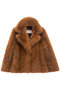 FAUX FUR  KAREN JACKET レモンプレット/Lemonplet CAMEL