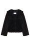 FAUX FUR VAQUIRA SHORT JACKET レモンプレット/Lemonplet BLACK