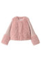FAUX FUR FURRY JACKET レモンプレット/Lemonplet ピンク