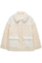 FAUX FUR BONNE JACKET レモンプレット/Lemonplet WHITE