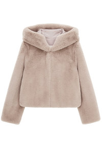 Lemonplet(レモンプレット)｜FAUX FUR BIEN HOODED JACKET/BEIGE の