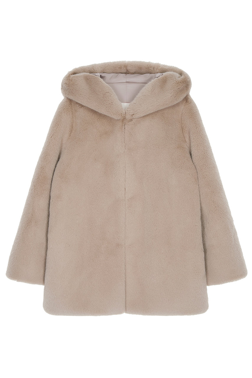 レモンプレット/LemonpletのFAUX FUR BIEN HOODED JACKET(BEIGE/LJK008KRFKF)