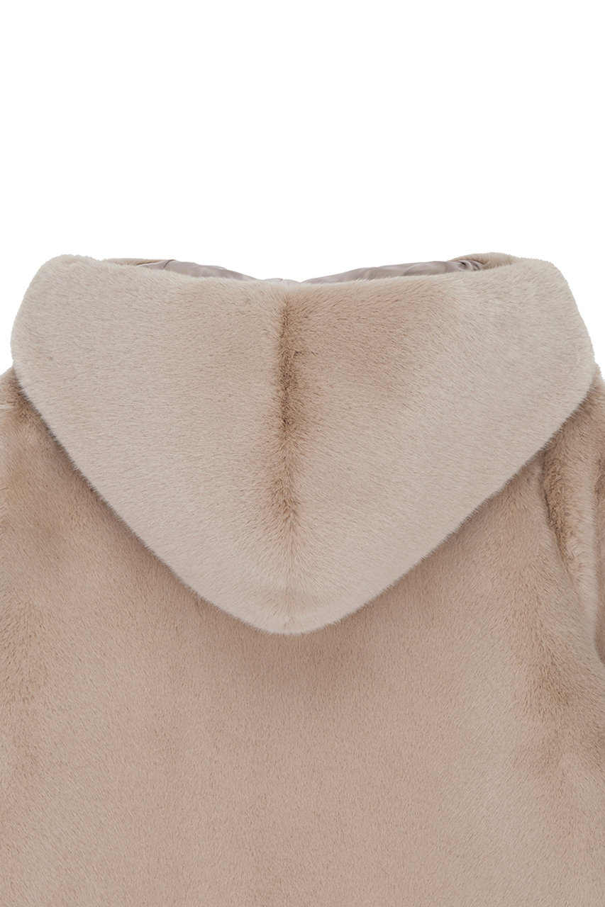 Lemonplet(レモンプレット)｜FAUX FUR BIEN HOODED JACKET/BEIGE