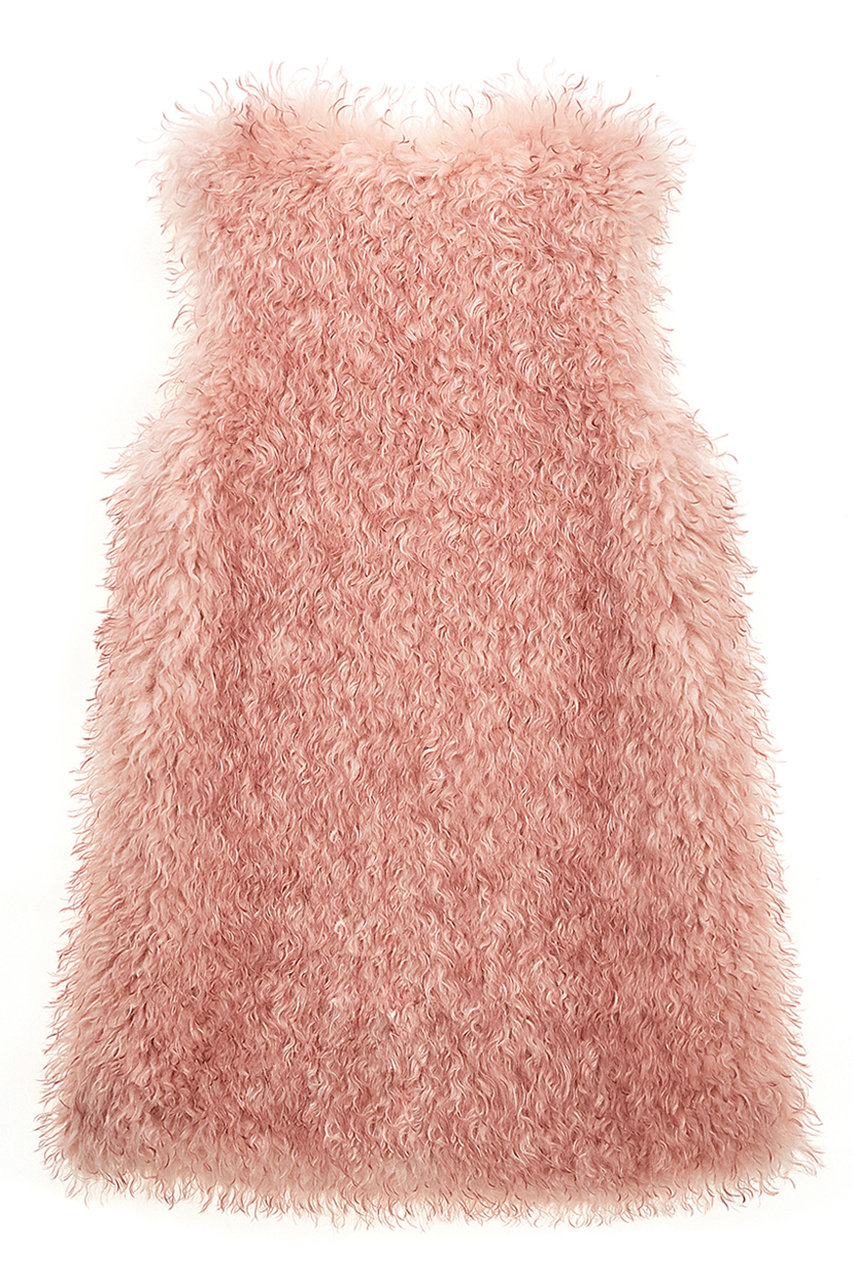 Lemonplet(レモンプレット)｜FAUX FUR KUN MG VEST/ROSE の通販