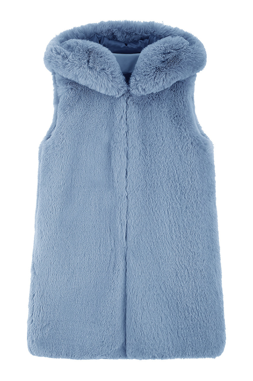 レモンプレット/LemonpletのFAUX FUR CUPID HOODED VEST(AIRY BLUE/LVT002KRFKF)