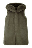 FAUX FUR CUPID HOODED VEST