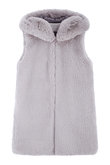 FAUX FUR CUPID HOODED VEST