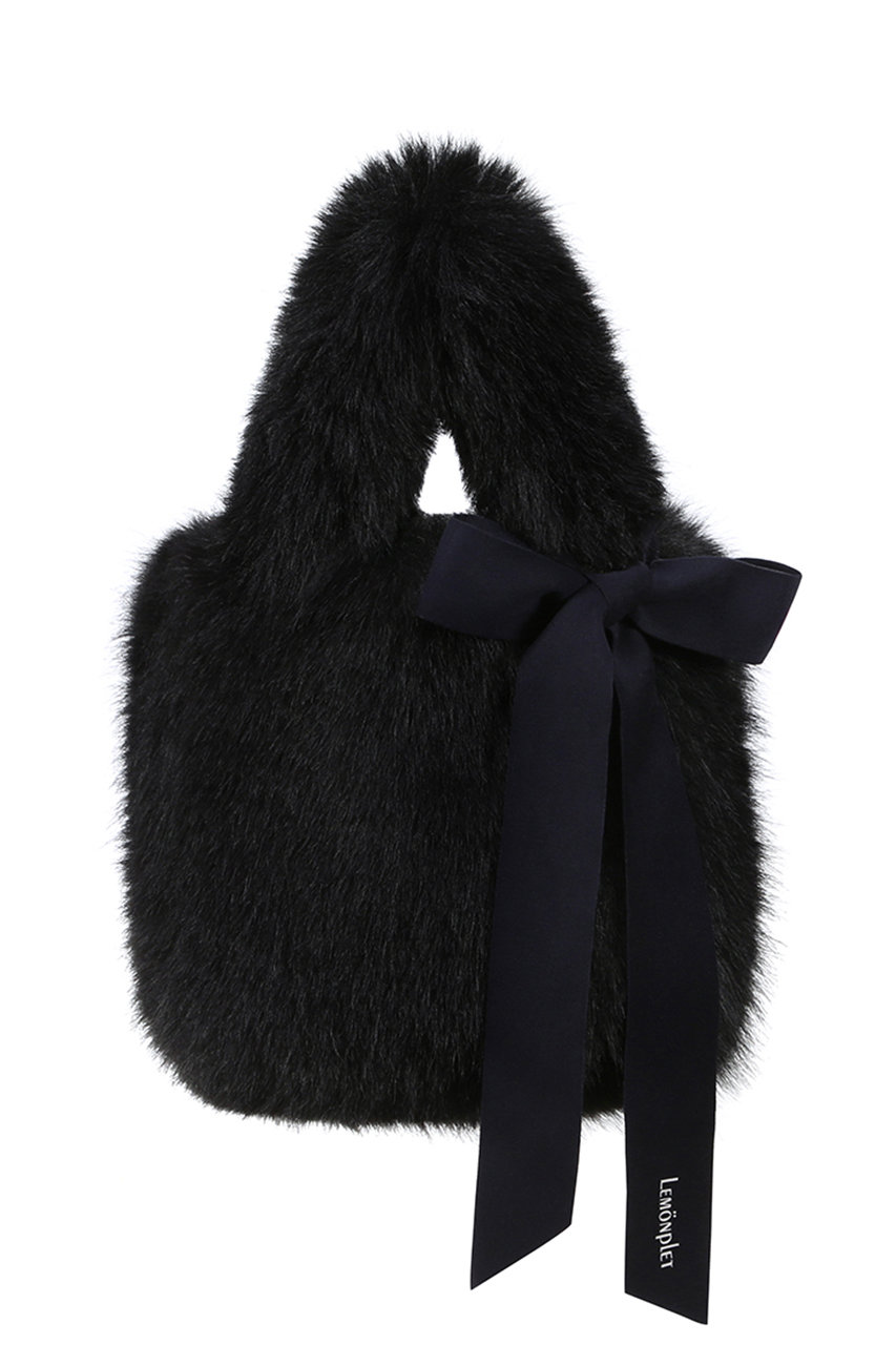 レモンプレット/LemonpletのFAUX FUR CHUPETTE BAG(BLACK/LAC028KRACC)