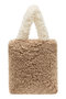 FAUX FUR MORIE ECO BAG レモンプレット/Lemonplet BEIGE&CREAM