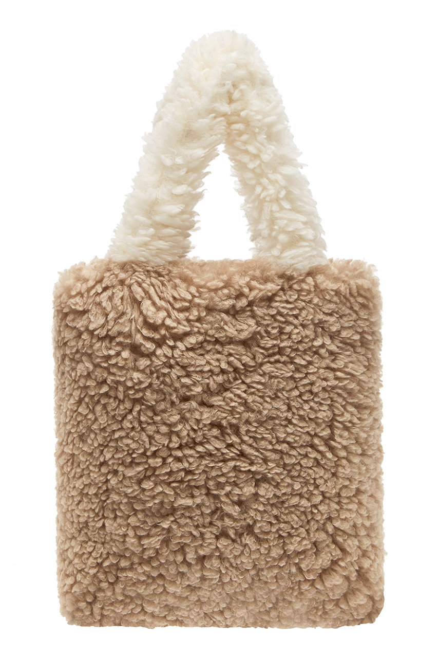 レモンプレット/LemonpletのFAUX FUR MORIE ECO BAG(BEIGE&CREAM/LAC008KRACC)