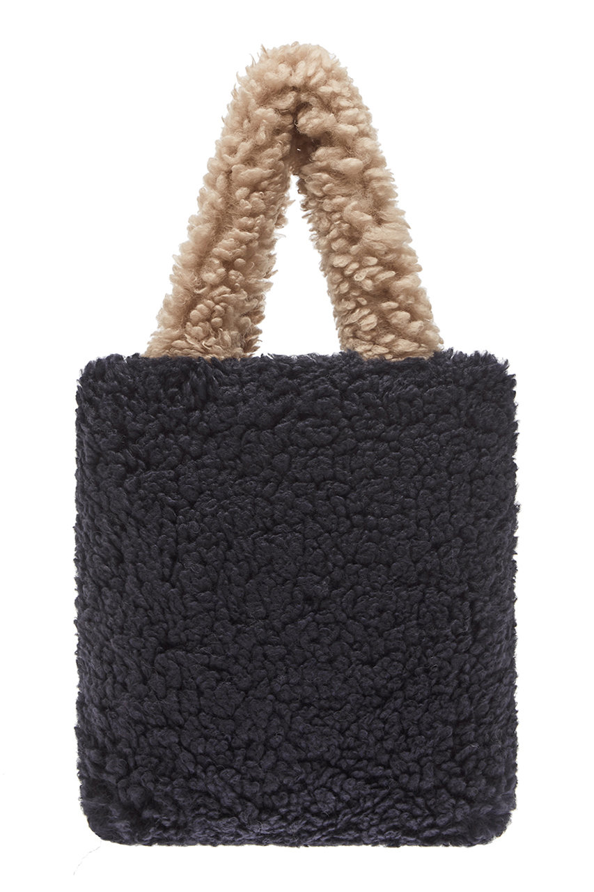 レモンプレット/LemonpletのFAUX FUR MORIE ECO BAG(NAVY&BEIGE/LAC008KRACC)