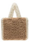 FAUX FUR PHRYNE ECO BAG レモンプレット/Lemonplet BEIGE&CREAM