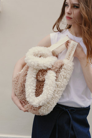 レモンプレット/LemonpletのFAUX FUR PHRYNE ECO BAG(120200/120201)