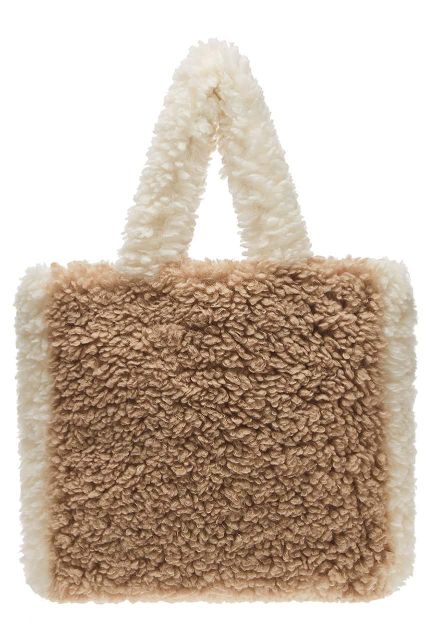 レモンプレット/LemonpletのFAUX FUR PHRYNE ECO BAG(BEIGE&CREAM/LAC007KRACC)