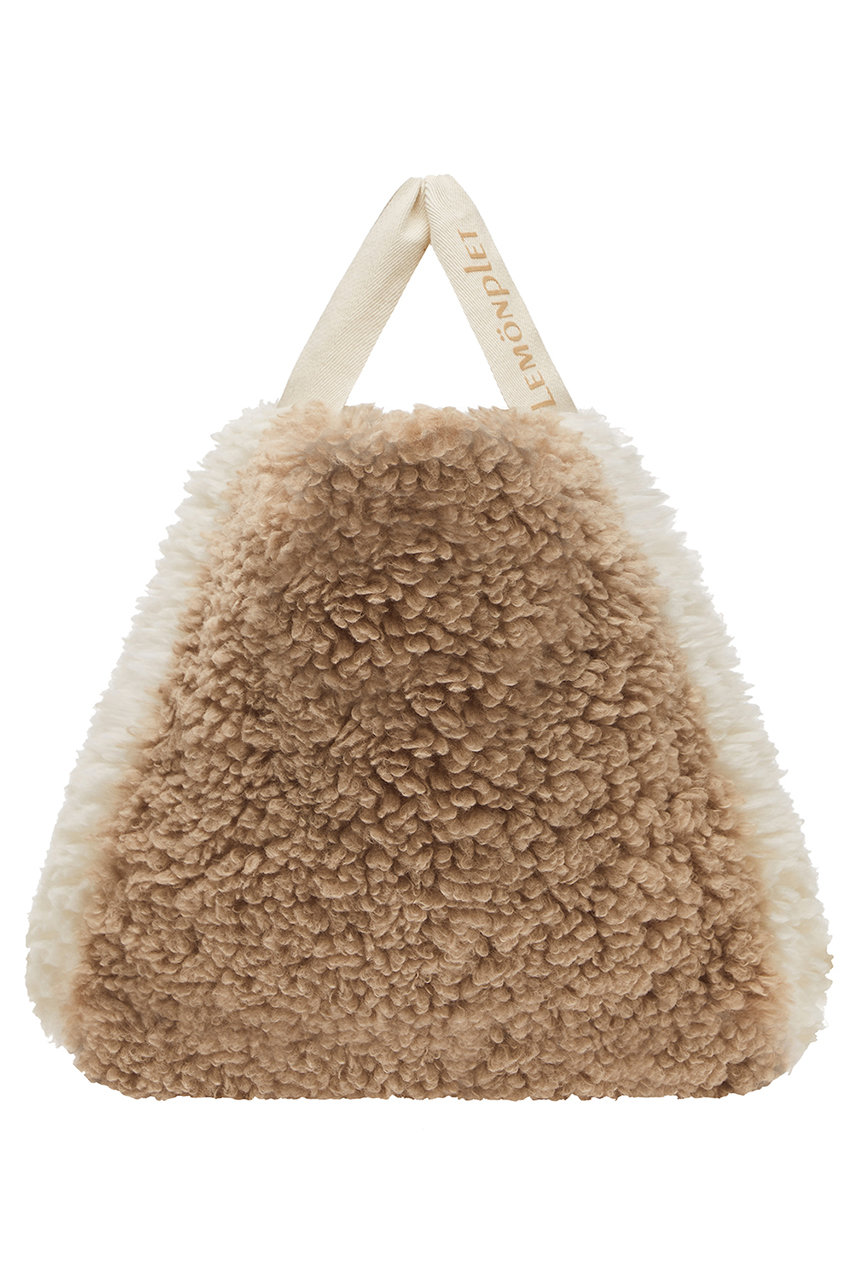 Lemonplet(レモンプレット)｜FAUX FUR PHRYNE ECO BAG/BEIGE&CREAM の