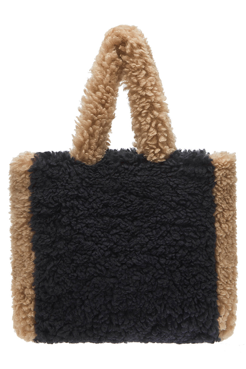 レモンプレット/LemonpletのFAUX FUR PHRYNE ECO BAG(NAVY&BEIGE/LAC007KRACC)