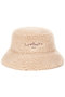 FAUX FUR BUCKET HAT WITH LEMONPLET LOGO レモンプレット/Lemonplet BEIGE