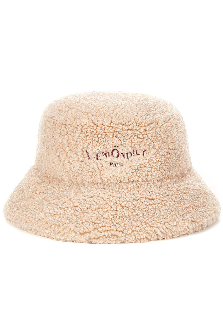 FAUX FUR BUCKET HAT WITH LEMONPLET LOGO