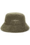 FAUX FUR BUCKET HAT WITH LEMONPLET LOGO レモンプレット/Lemonplet KHAKI